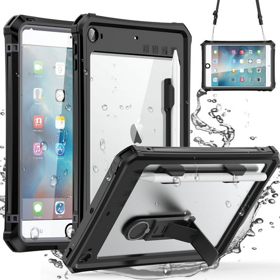 For iPad mini 5th Generation Waterproof Case Shockproof Heavy Duty Cover Built-in Screen Protector