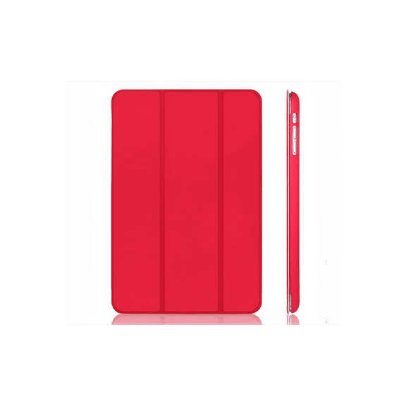 For iPad mini Case Ultra Slim Lightweight Smart-shell Stand Cover Case With Auto Wake / Sleep for Apple iPad mini 2 mini 3 7.9 inch iOS Tablet(Red)