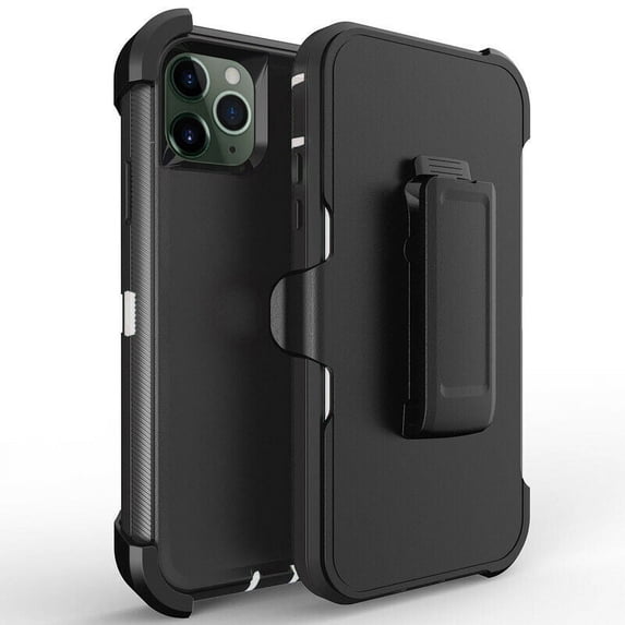 For iPhone 11 Heavy Duty Military Grade Full Body Shockproof -Proof Drop Proof Rugged Protective Cover w/Belt