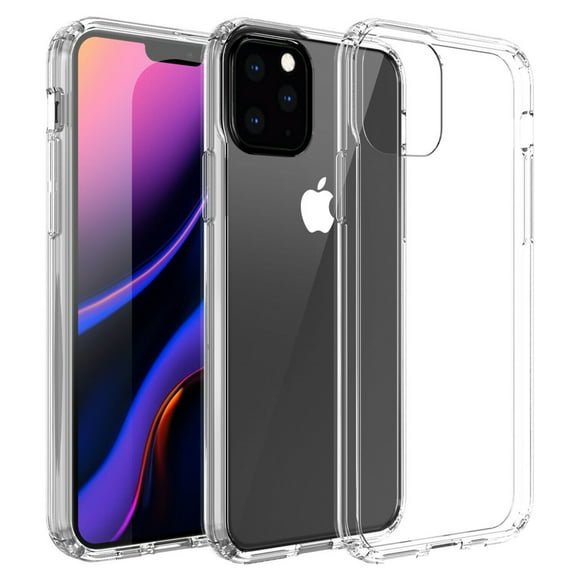For iPhone 11 Pro Max Full Body Hybrid TPU Transparent Case Cover - Clear
