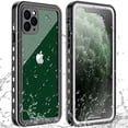 thumbnail image 1 of For iPhone 11 Pro Max Waterproof Case Shockproof Heavy Duty Cover Built-in Screen Protector (Black / White), 1 of 8