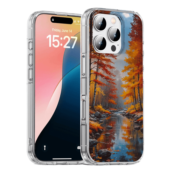 HZSY. Protective Gel Phone Case for iPhone 11 Pro - Printed Maple Forest