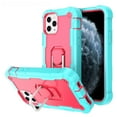 thumbnail image 1 of For iPhone 11 pro max Case 6.4", Allytech Full-Body Protection 3 in 1 Hybrid Shockproof Rugged Heavy Duty Drop Protection Ring Holder Stand Case for iPhone 11 pro max 6.4 inch 2019, Green + Rose, 1 of 5