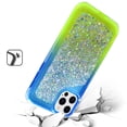 thumbnail image 1 of For iPhone 12, 12 Pro Case Shiny Glitter Stars Fuzzed Epoxy Hybrid Phone Cover, 1 of 4
