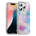thumbnail image 1 of HZSY.Protective cell Phone Case for iPhone 12/12Pro - Printed Pink and blue watercolor color mixing, 1 of 5