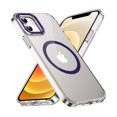 thumbnail image 1 of For iPhone 12 Pro / 12 6.1" Case,Compatible with MagSafe,Shockproof Military-Grade Protection,Magnetic Phone Case for iPhone 12 Pro / 12 6.1",Drop Proof Anti-Fingerprint Anti-Scratch Case,Purple, 1 of 9
