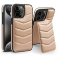 thumbnail image 1 of For iPhone 12 Pro / 12 6.1" Case Wallet with Credit Card Holder, RFID Blocking Card Slot,Premium PU Leather Magnetic Clasp Kickstand Heavy Duty Shockproof Rugged Protective Cover Case,Rosegold, 1 of 8