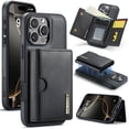 thumbnail image 1 of For iPhone 12 Pro Max 12Pro 11Pro Max Phone Case Wallet Case with Card Holder Magnetic For iPhone 12 Pro Max Leather Phone Cases, 1 of 11
