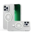 thumbnail image 1 of For iPhone 12 Pro Max Case Metallic Magnetic Circle Ring Stand + Tempered Glass, 1 of 4