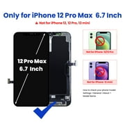For iPhone 12 Pro Max Screen Replacement, 6.7-inch 3D Touch LCD Display