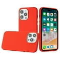 thumbnail image 1 of For iPhone 12 & iPhone 12 Pro Classy Slick Chromed Around Hybrid Case Cover - Red, 1 of 3