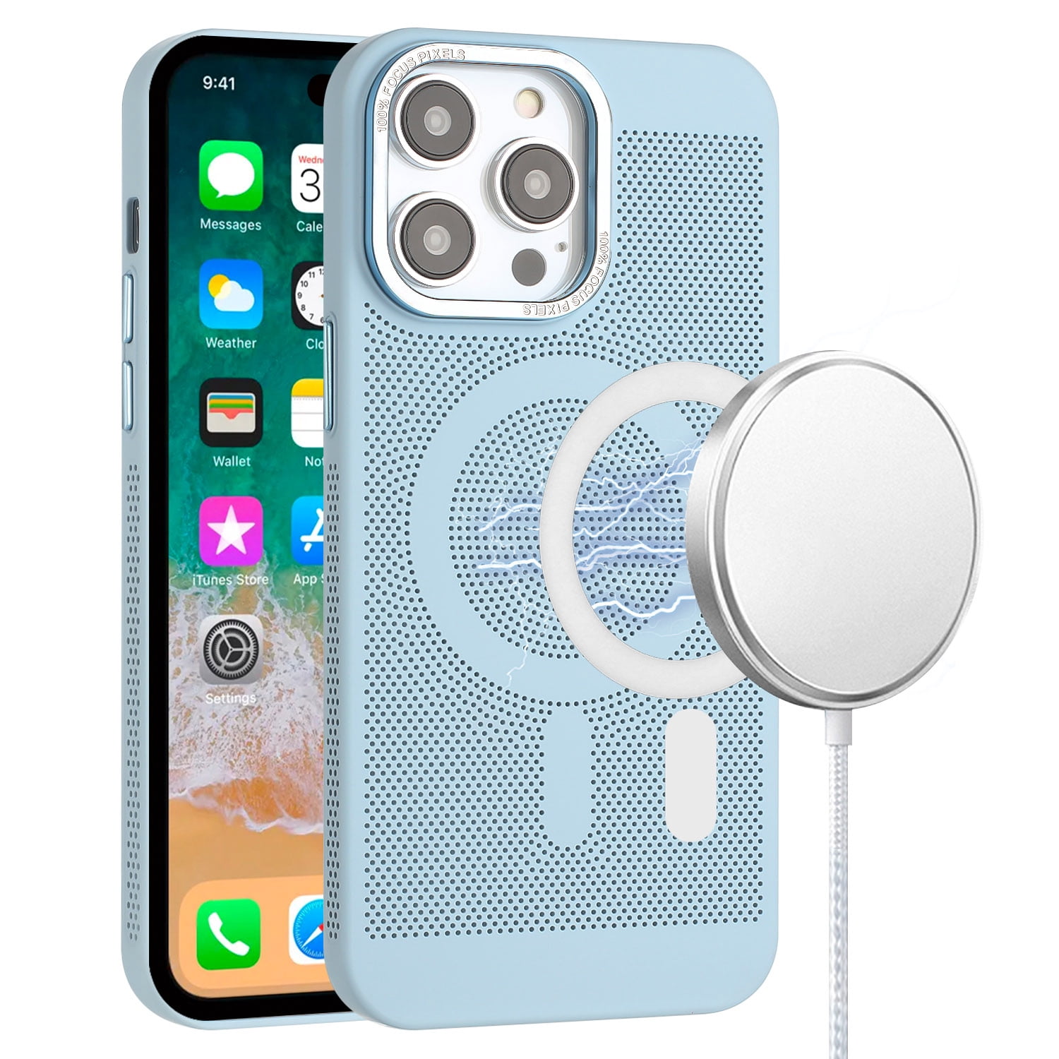 Iphone Magsafe Radiator For iPhone 12 & iPhone 12 Pro Magnetic Ring Radiator Design Hybrid with ...