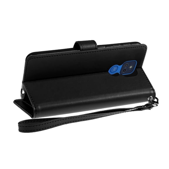 For iPhone 13/14 Wallet ID Card Holder Case Cover - Black