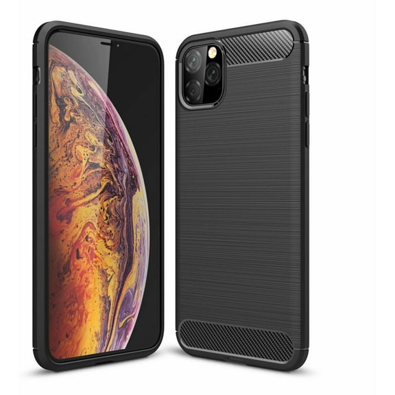 For iPhone 13 (2021) Case & Tempered Glass Protector Cover for Camera Lens, Heavy-Duty Shockproof Protective Case Armor Guard Shield, Shock Adsorption, Drop Protection [Black]