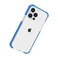 thumbnail image 1 of For iPhone 13 6.1 Acrylic Tough 2.5mm Transparent ShockProof Hybrid Case Cover - Blue, 1 of 4
