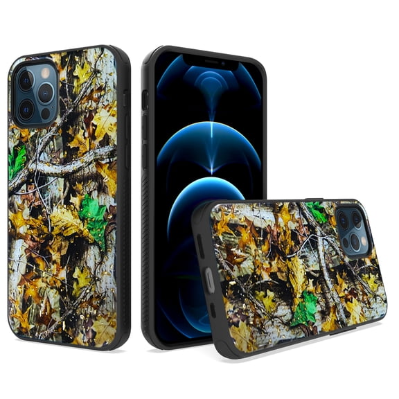 For iPhone 13 6.1" (Dual Camera) Printed Design Heavy-Duty ShockProof Cover Case