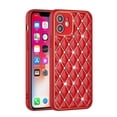 thumbnail image 1 of For iPhone 13 PRO Case Quilted Design Diamond Studded Bling Hybrid Cover, 1 of 3