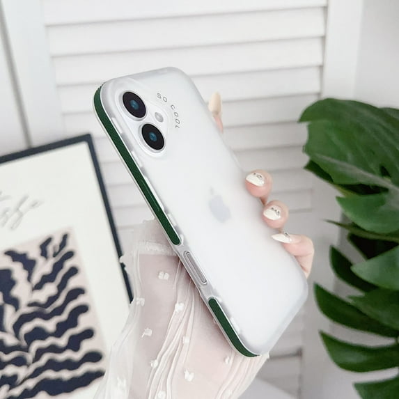 For iPhone 13 Pro Case Clear, Translucent Ultra Slim Fit Drop Protection Anti-Scratch Bumper Not-Yellowing Rugged Minimalist Phone Case for Apple iPhone 13 Pro, Green