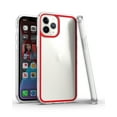 thumbnail image 1 of For iPhone 13 Pro Colored Frame Bumper Silk Print PC TPU Hybrid Case Cover - Red, 1 of 3