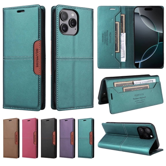 For iPhone 13 Pro Max 13Pro Phone Case Wallet Case with Card Holder Magnetic For iPhone 13 Pro Max Leather Phone Cases