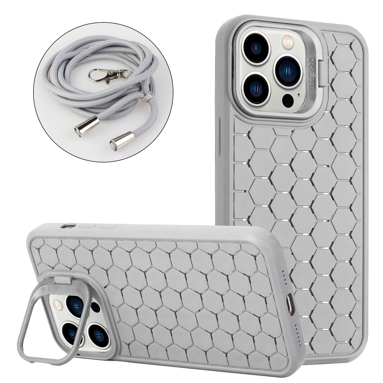 iPhone 13 pro maxケース For iPhone 13 Pro Max Case with Adjustable Neck Cord Lanyard