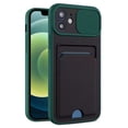 thumbnail image 1 of For iPhone 13 Pro in Green Ultra thin Case with Card slot & Camera shutter, 1 of 6