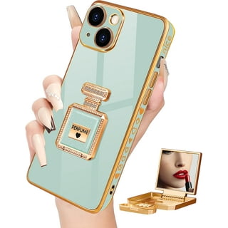 Luxury Paris Fashion Glitter Perfume Bottle Phone Case for iPhone 14 P –