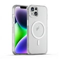 thumbnail image 1 of For iPhone 14 MagSafe Frosted Translucent TPU + PC Full Coverage Phone Case,White,For iPhone 14, 1 of 8