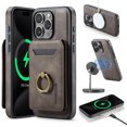 thumbnail image 1 of For iPhone 14 Plus Case with Credit Card Holder,Ring Holder,Phone PU Leather Case Wallet for Women Men  Magnetic Detachable 2-in-1 Wallet Card,Shockproof Rugged Phone Case,Coffee, 1 of 10