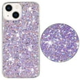 thumbnail image 1 of For iPhone 14 Plus Case,Cute Glitter Bling Twinkle Stardust with Drop Protection Shockproof Soft TPU Slim Flexible Phone Case Girls/Women Protective case for iPhone 14 Plus,Anti Scratch,Purple, 1 of 6