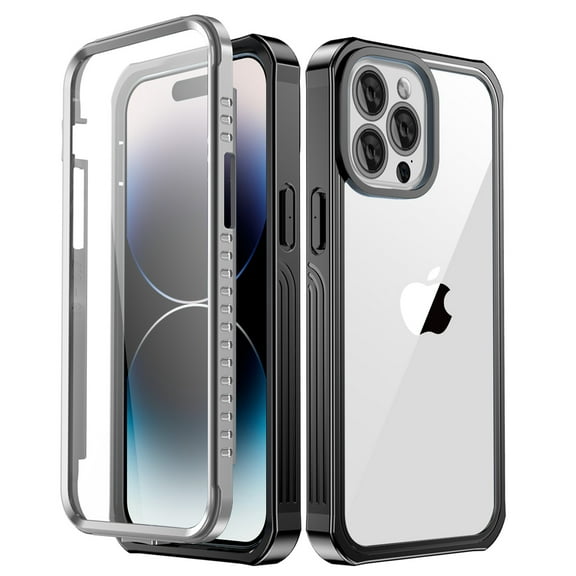 For iPhone 14 Pro Case Built-in Screen Protector Shockproof 360 Full Protective Cover