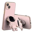 thumbnail image 1 of For iPhone 14 Pro Max/Pro/14 Case with Stand - Cute Astronaut Shape Stand - with Lens Film (Pink), 1 of 4