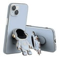 thumbnail image 1 of For iPhone 14 Pro Max/Pro/Max/14 Case with Stand - Cute Astronaut Shape Stand - with Lens Film (Blue), 1 of 5