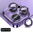 thumbnail image 1 of For iPhone 14 Pro Metal Ring Tempered Glass Camera Lens Protector Cover, 1 of 4