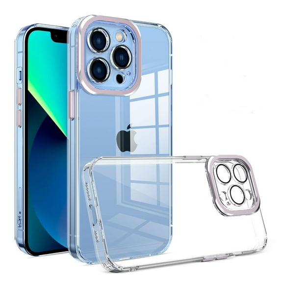 For iPhone 15/14/13/12 Pro Max TPU Clear Case With Camera Protective