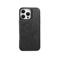 thumbnail image 1 of For iPhone 15 Case Cover, Retro PU Leather Magnetic Case [Compatible with Magsafe] Drop Protection Slim Fit Bumper Phone Case for Women Men, Black, 1 of 6