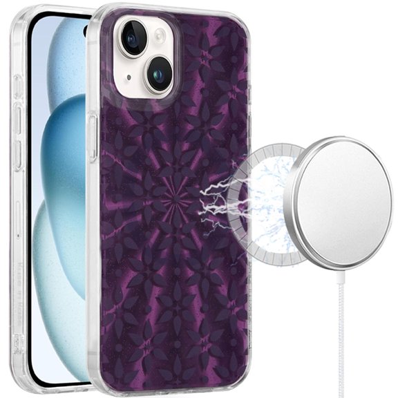For iPhone 15  Double Layer Design IMD TPU Case - P