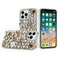thumbnail image 1 of For iPhone 15 Full Diamond with Ornaments Case Cover - Crystal Five Ornament Floral, 1 of 3