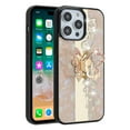 thumbnail image 1 of For iPhone 15 Plus SPLENDID Diamond Glitter Ornaments Engraving Case Cover - Enchanted Butterfly Gold, 1 of 3