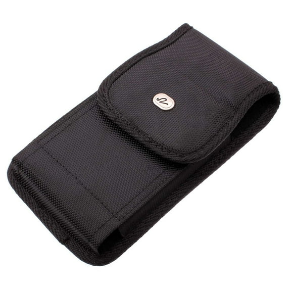 For iPhone 15 Plus - Case Belt Clip Rugged Holster Canvas Cover Pouch Carry Protective