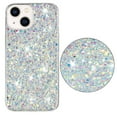 thumbnail image 1 of For iPhone 15 Plus Case,Cute Glitter Bling Twinkle Stardust with Drop Protection Shockproof Soft TPU Slim Flexible Phone Case Girls/Women Protective case for iPhone 15 Plus,Anti Scratch,White, 1 of 6