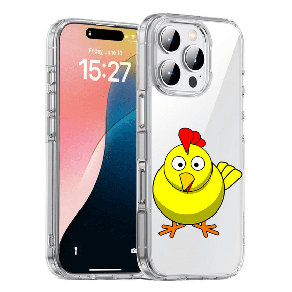 HZSY. Protective Gel Phone Case for iPhone 15 Plus - Printed chick