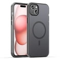thumbnail image 1 of For iPhone 15 Plus MagSafe Frosted Translucent TPU + PC Full Coverage Phone Case,Black,For iPhone 15 Plus, 1 of 16