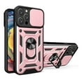 thumbnail image 1 of For iPhone 15 Pro Max 15 Plus Phone Case, Impact Resistant Metal Ring Magnetic Support Kickstand Drop Protector Cover, 1 of 10