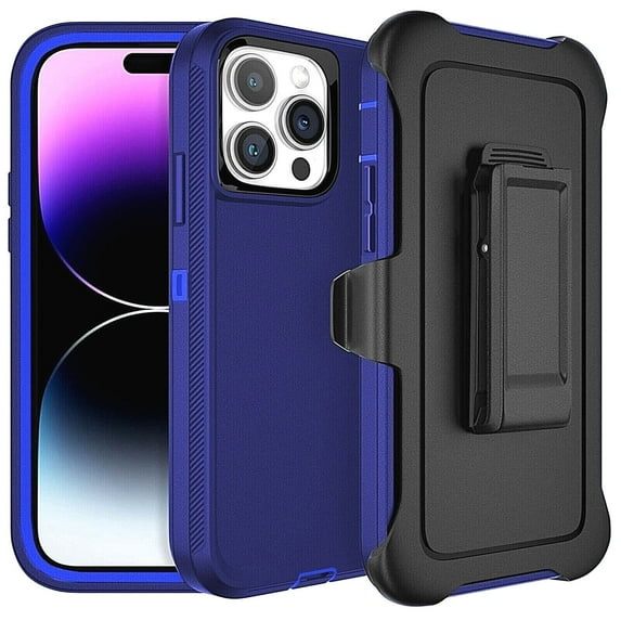 For iPhone 15 Pro Max /15Pro/15Plus/15 Shockproof Defender Armor Case Belt Clip