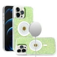 thumbnail image 1 of For iPhone 15 Pro Max Case Epoxy Real Flower Glitter Hybrid +2 Screen Protectors, 1 of 4