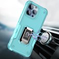 thumbnail image 1 of For iPhone 15 Pro Max Case Grip Design Magnetic Ring Stand + 2 Screen Protectors, 1 of 4