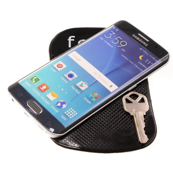 For iPhone 15/Pro/Max/Plus - Car Mount Dash Sticky Holder Non-Slip Grip Mat Black compatible with iPhone 15/Pro/Max/Plus