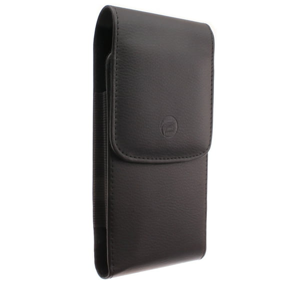 For iPhone 15 Pro Max/Plus - Case Belt Clip Leather Holster Cover Pouch Vertical Carry Protective