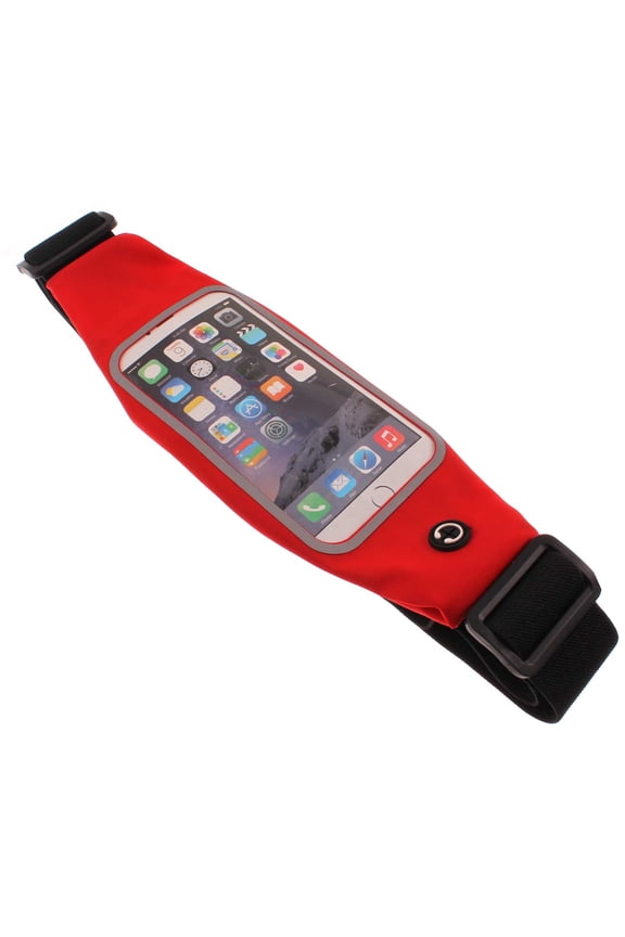 For iPhone 15/Pro - Running Waist Bag Belt Band Sports Gym Workout Case Cover Pouch Reflective